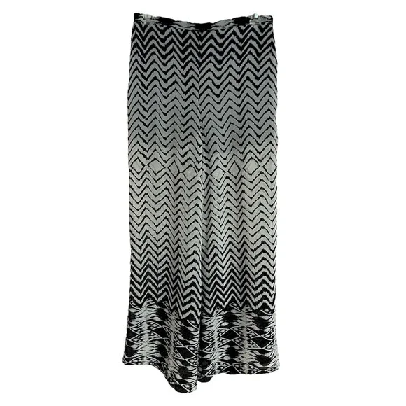 Sans Souci Anthropologie Wide Leg Sheer Pants With Shorts Size S Black White - Picture 7 of 10